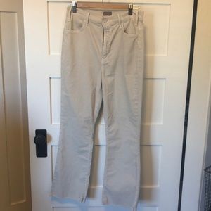 Mother Brand Corduroy Hustler Ankle Fray 29